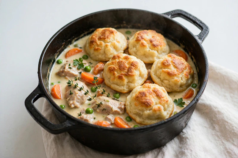 Poulet mijoté aux dumplings