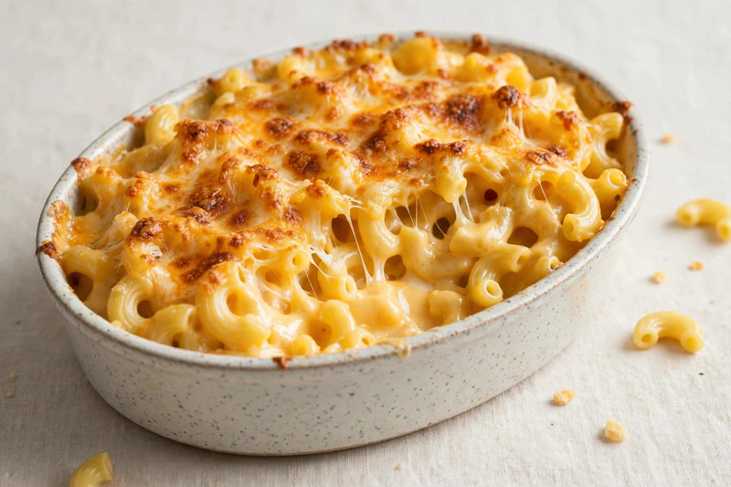 Macaroni au fromage et moutarde