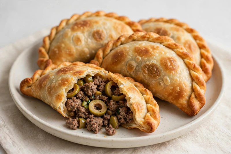 Argentinian Beef and Olive Empanadas