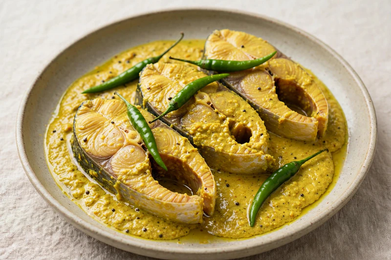 Shorshe ilish bengali à la moutarde