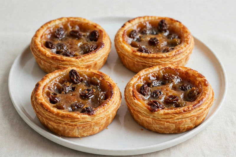 Tartelettes au beurre et aux raisins