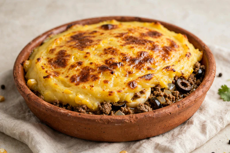 Pastel de choclo chilien au bœuf et maïs