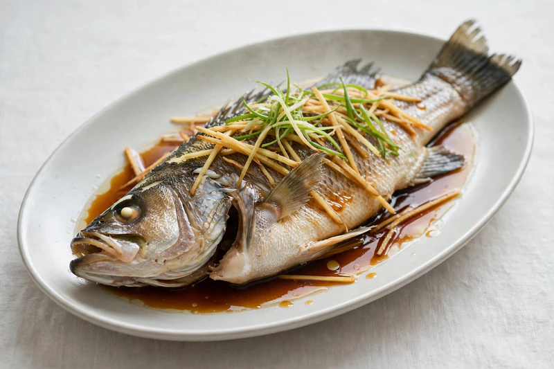 Poisson vapeur au gingembre et soja