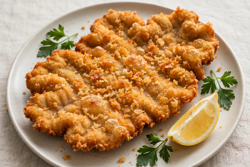 Schnitzel allemand de porc croustillant