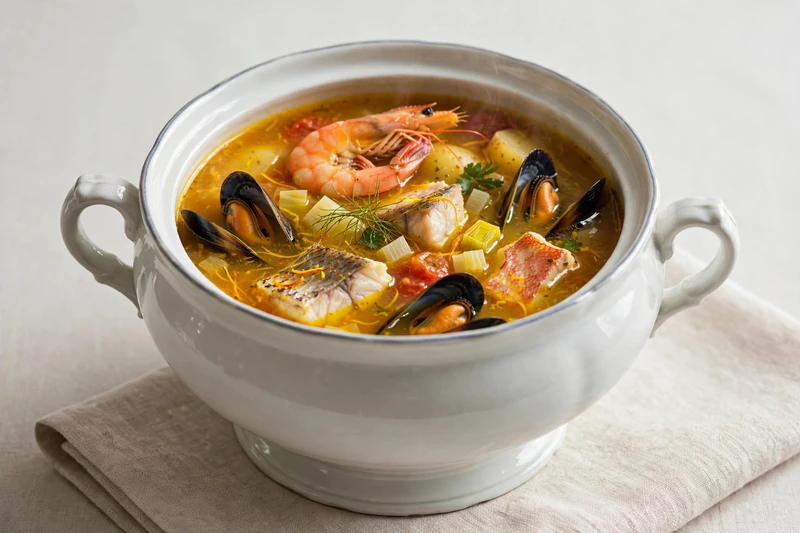 Bouillabaisse marseillaise au safran