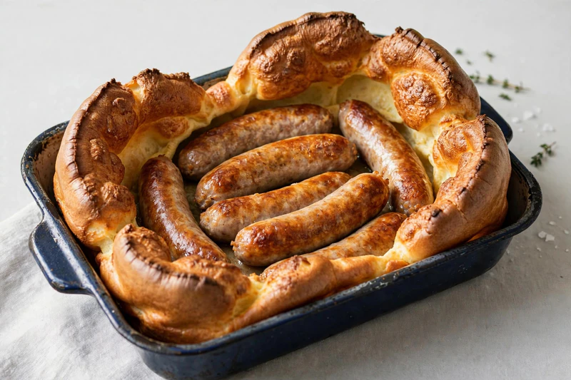 Saucisses anglaises en pâte Yorkshire