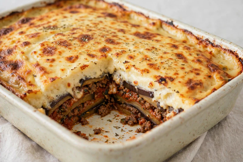 Moussaka grecque à l’aubergine