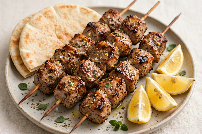 Souvlaki de porc au citron