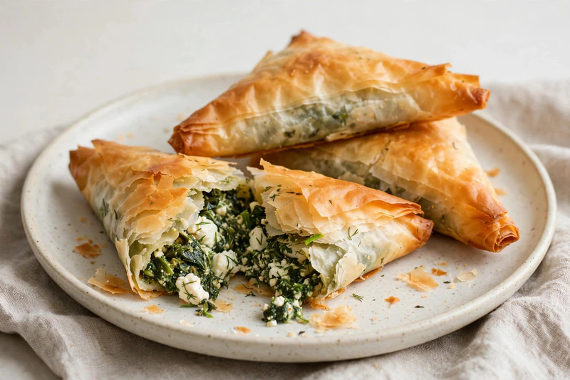 Spanakopita aux épinards et feta