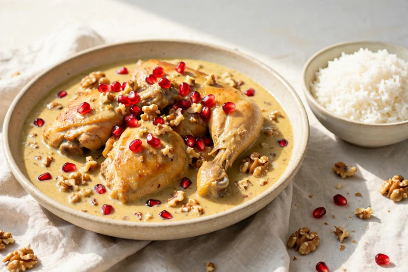 Persian Chicken Fesenjan with Walnuts and Pomegranate