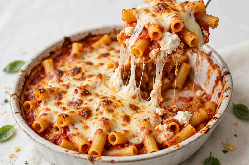 Ziti gratinés à la ricotta
