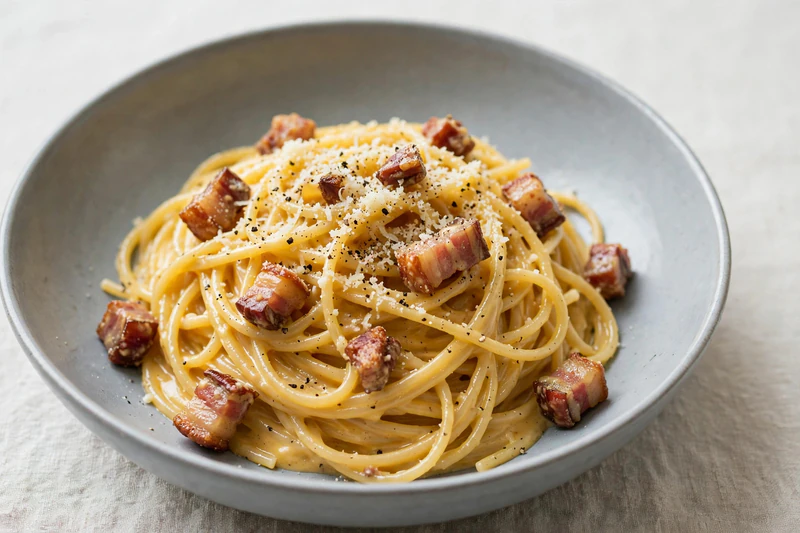 Spaghetti carbonara au pecorino