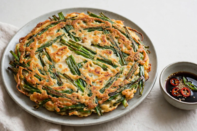 Pajeon coréen aux oignons verts