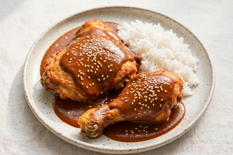Poulet mexicain au mole poblano