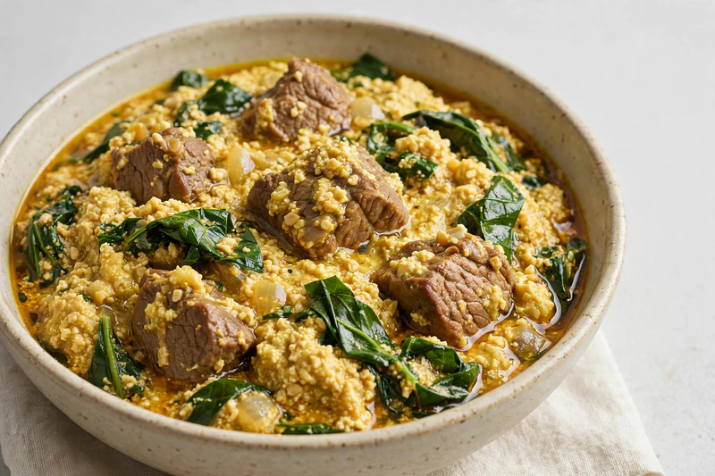 Soupe nigériane egusi aux graines de melon