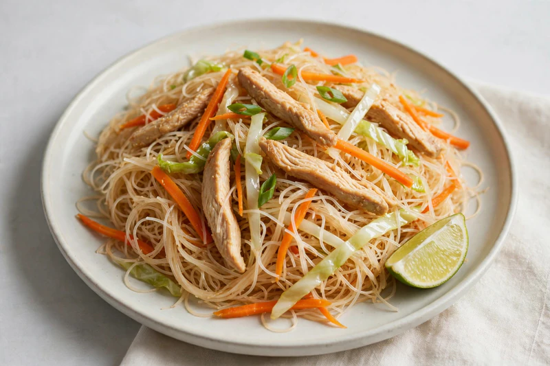 Pancit bihon philippin au poulet