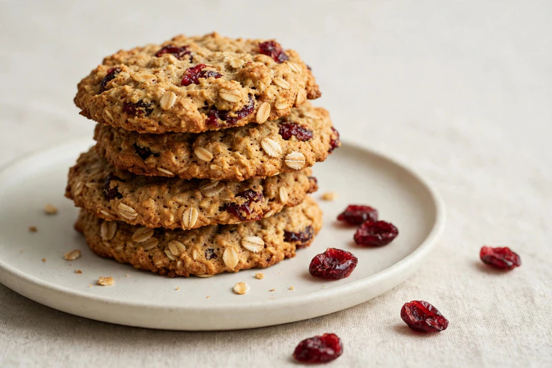 Biscuits à l'avoine et aux canneberges