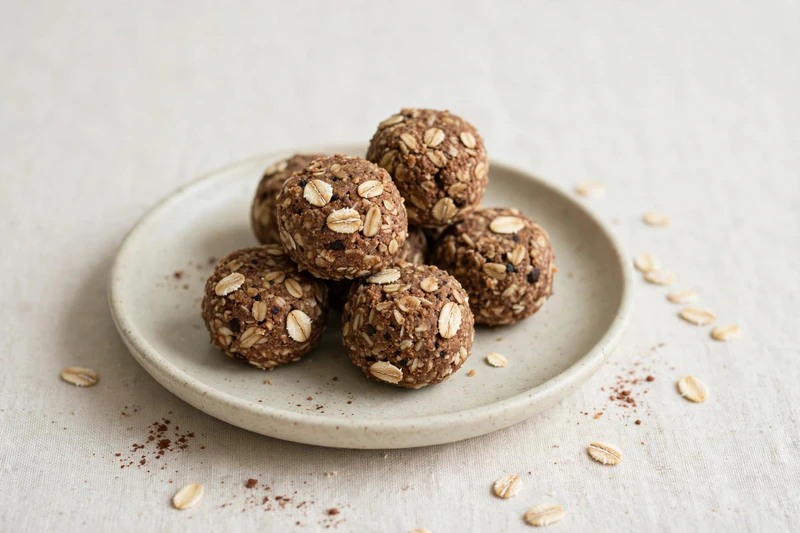 Bouchées d'énergie à l'avoine et au cacao
