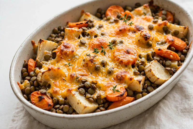 Lentil and Root Vegetable Casserole