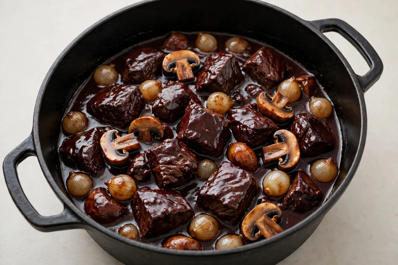 Civet de bœuf façon chasseur