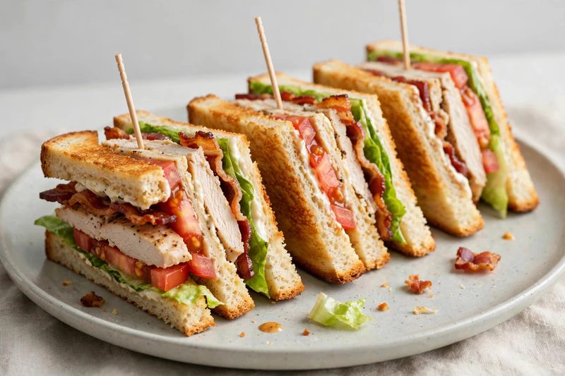 Club sandwich au poulet