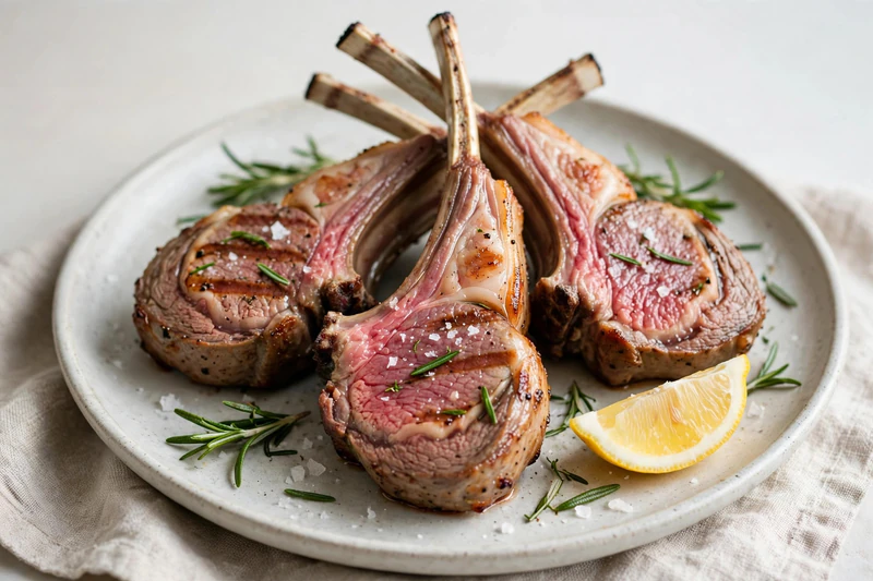 Côtelettes d'agneau grillées au romarin