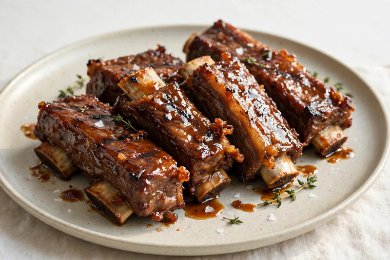 Maple Braised-and-Grilled Beef Short Ribs