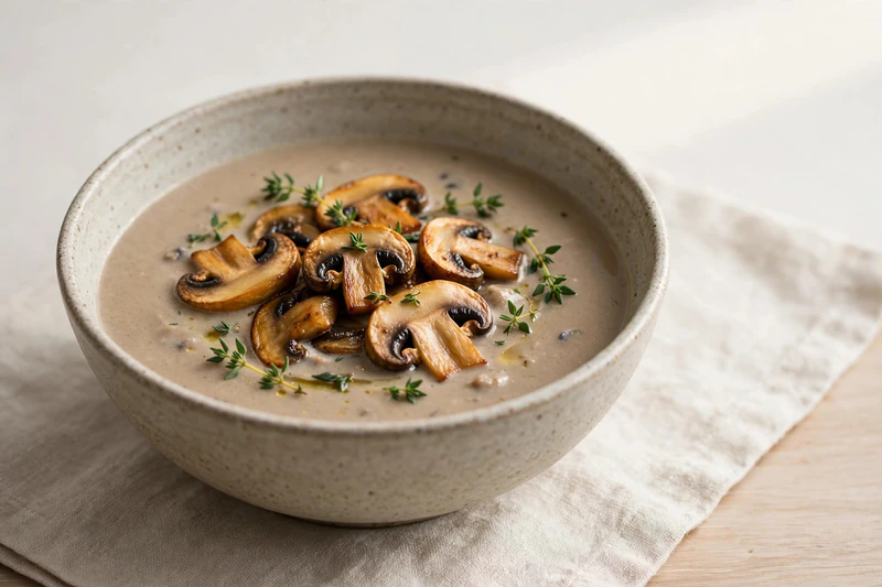 Crème de champignons sauvages