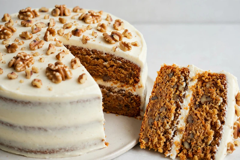 Gâteau aux carottes, glaçage au fromage