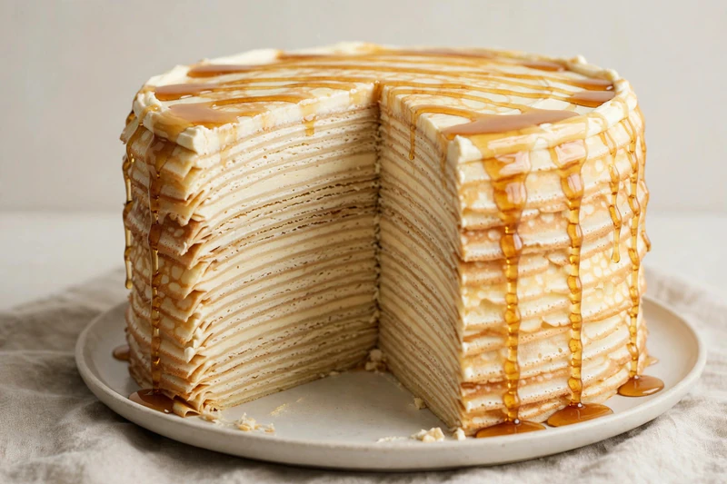 Gâteau de crêpes à l'érable