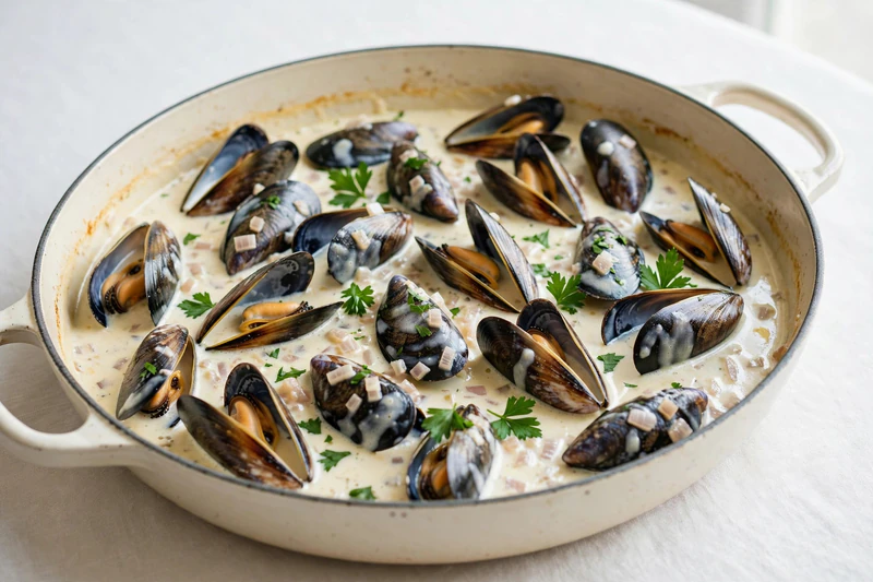 Moules marinières au cidre