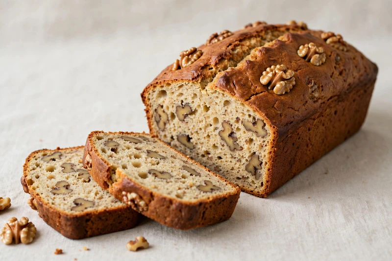 Pain aux bananes et aux noix de Grenoble