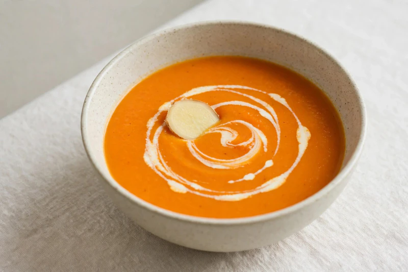 Potage aux carottes et au gingembre