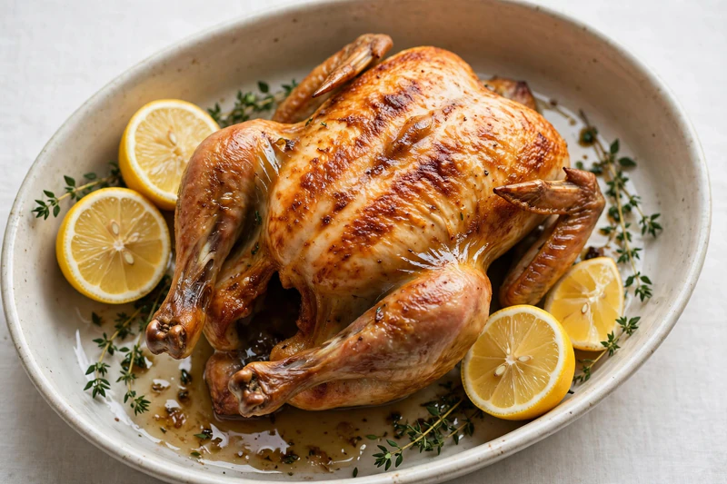 Roast Grain-Fed Chicken with Salted Herbs
