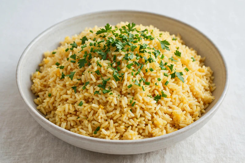 Riz pilaf aux herbes du jardin