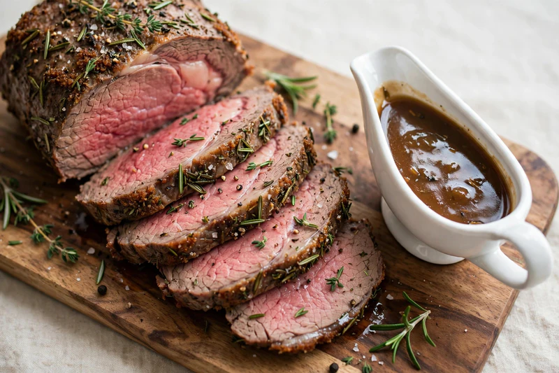 Herb Roast Beef with Pan Juices