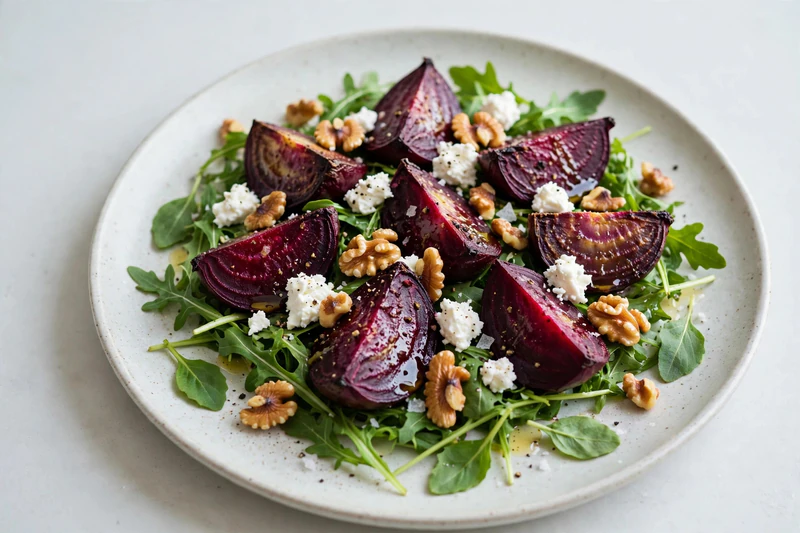 Salade de betteraves et fromage de chèvre