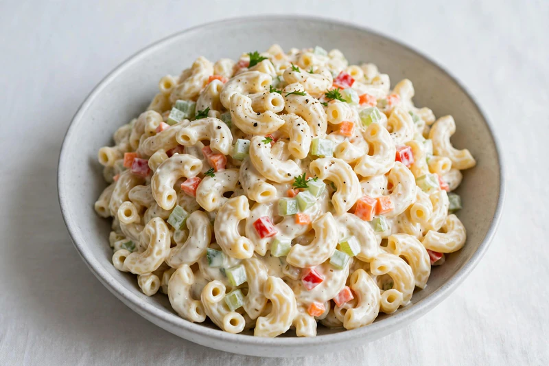 Salade de macaroni crémeuse de casse-croûte