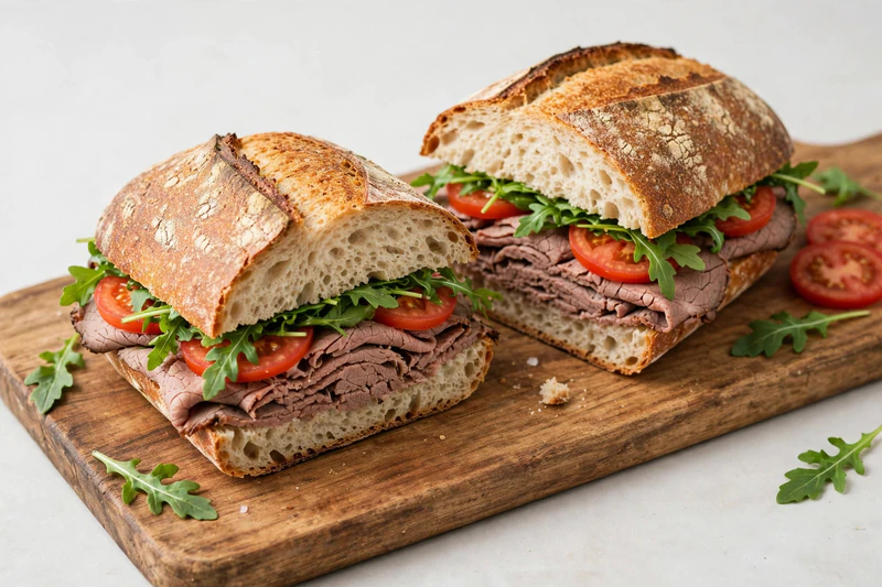Sandwich au rôti de bœuf et au raifort
