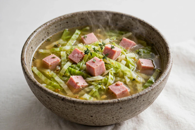 Quebec Cabbage and Smoked Ham Soup