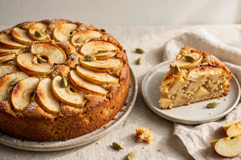 Gâteau suédois aux pommes et cardamome