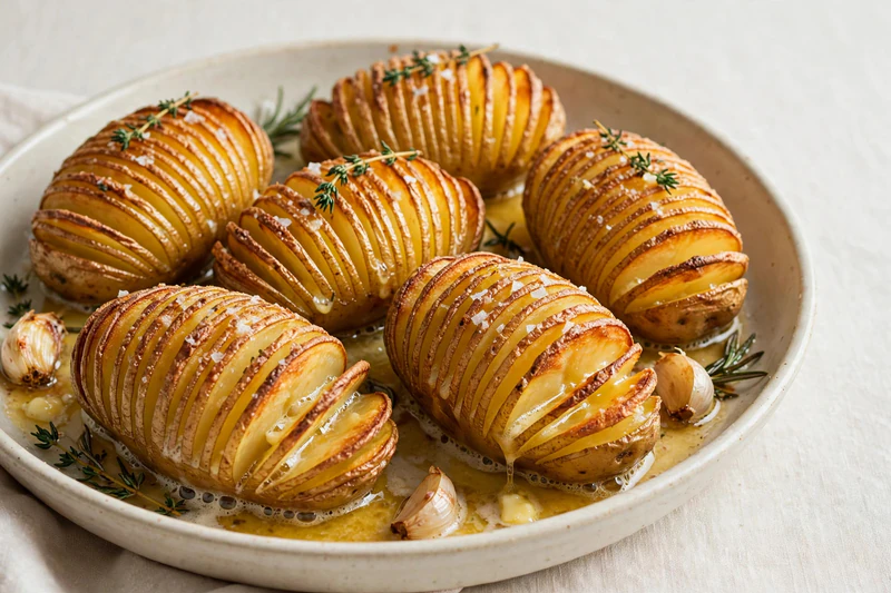 Pommes de terre Hasselback suédoises