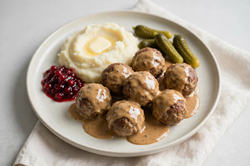 Köttbullar et sauce à la crème