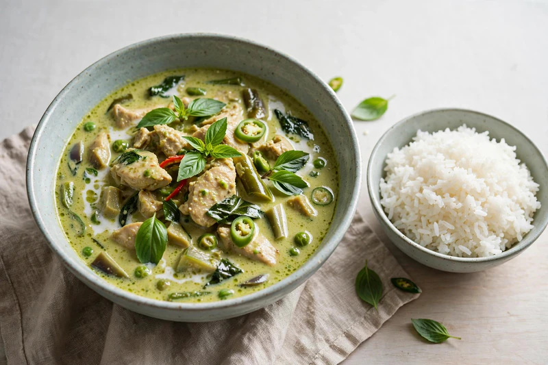 Curry vert thaï au poulet