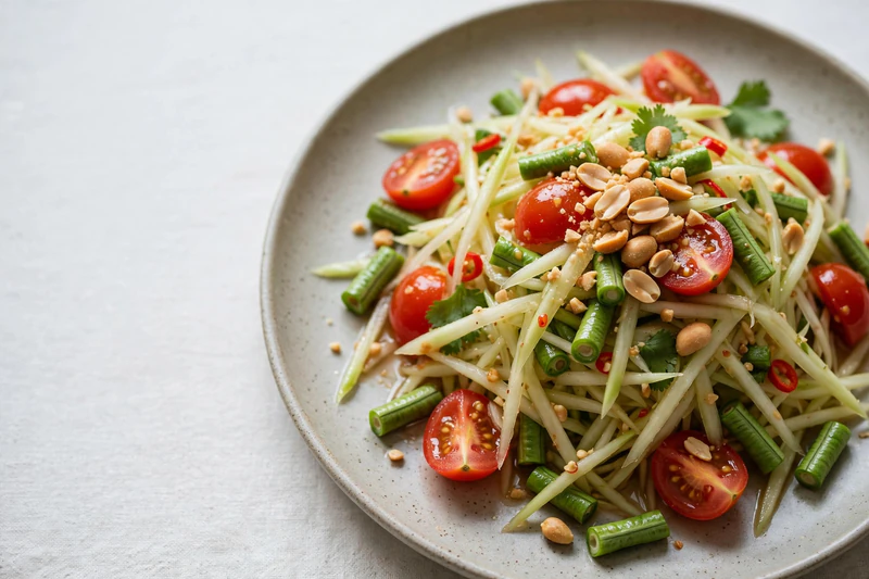 Som tam thaïlandais à la papaye verte