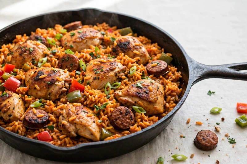 Cajun Chicken and Andouille Jambalaya