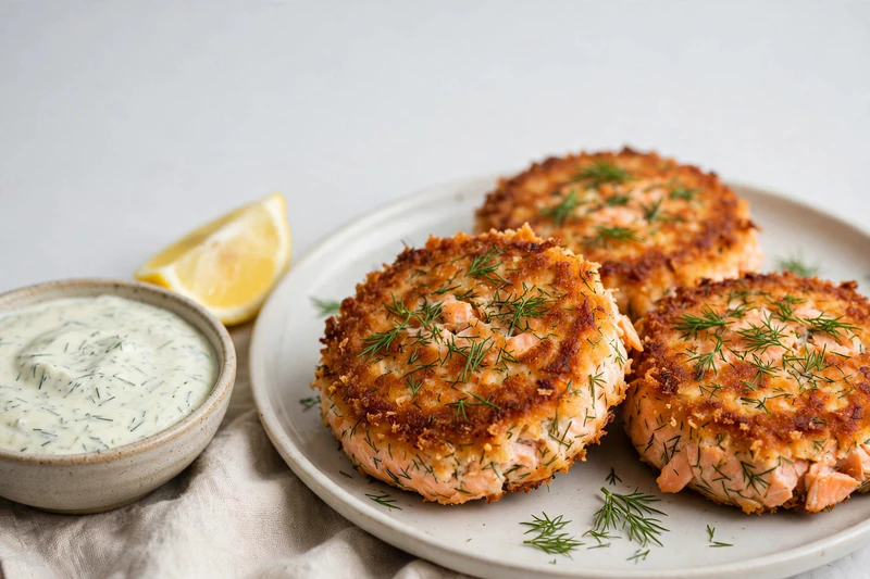 Galettes de saumon du Pacifique