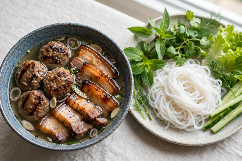 Vietnamese Grilled Pork Bun Cha